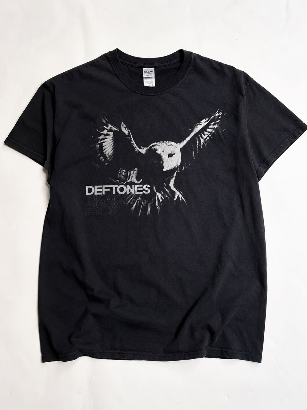 Gildan Black Crewneck Heavy Cotton T-Shirt UNISEX SIZE L - Picture 1 of 4